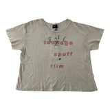 ERD Teenage Snuff Film Distressed Tee Cream