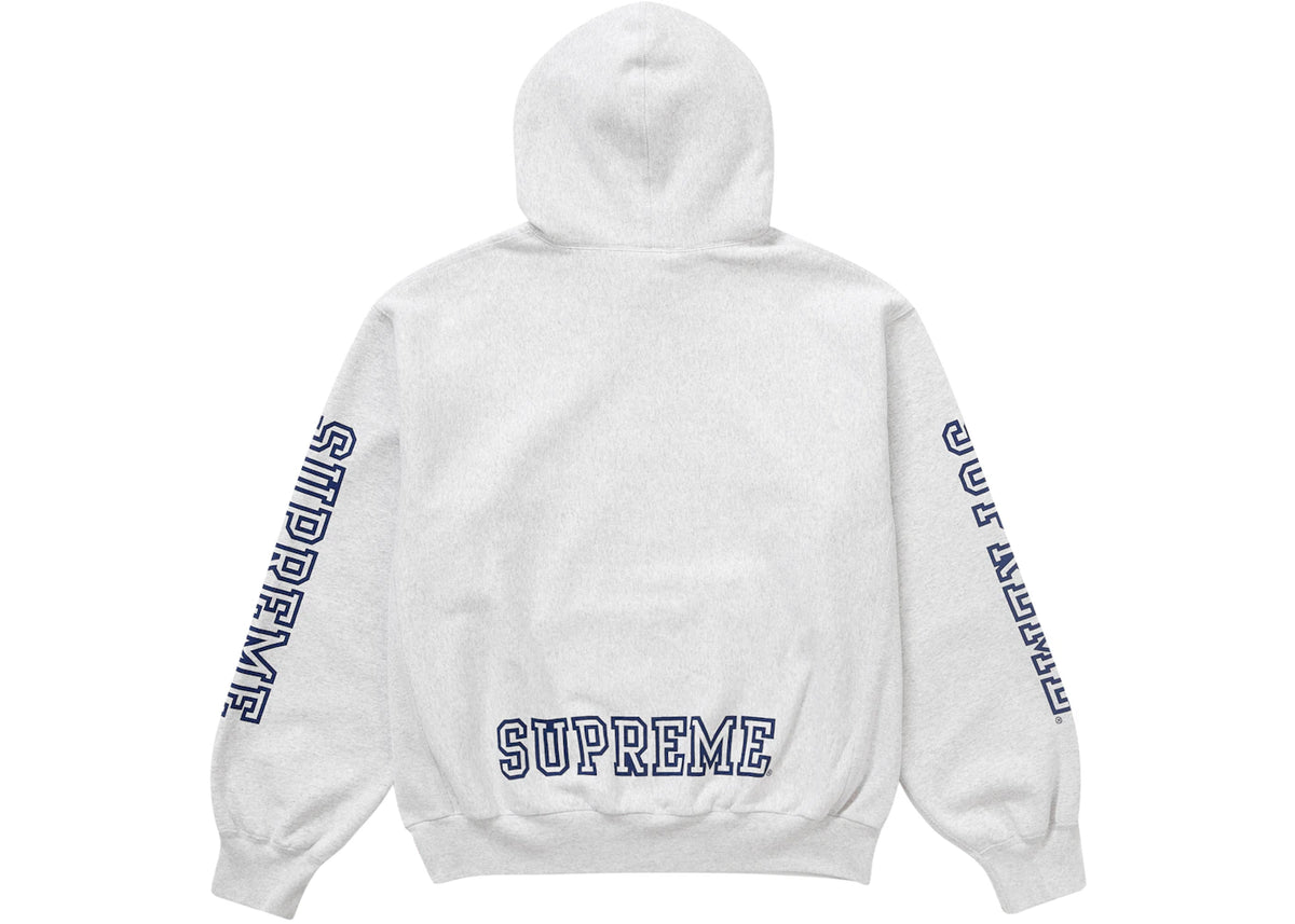 Supreme Collegiate Sleeve Hooded Sweatshirt Ash Grey