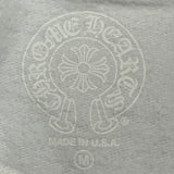 Chrome Hearts Vertical Logo Zip-Up Hoodie White Blue