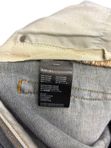 AMIRI Stonewashed Distressed Slim Cut Jeans Deep Classic Blue