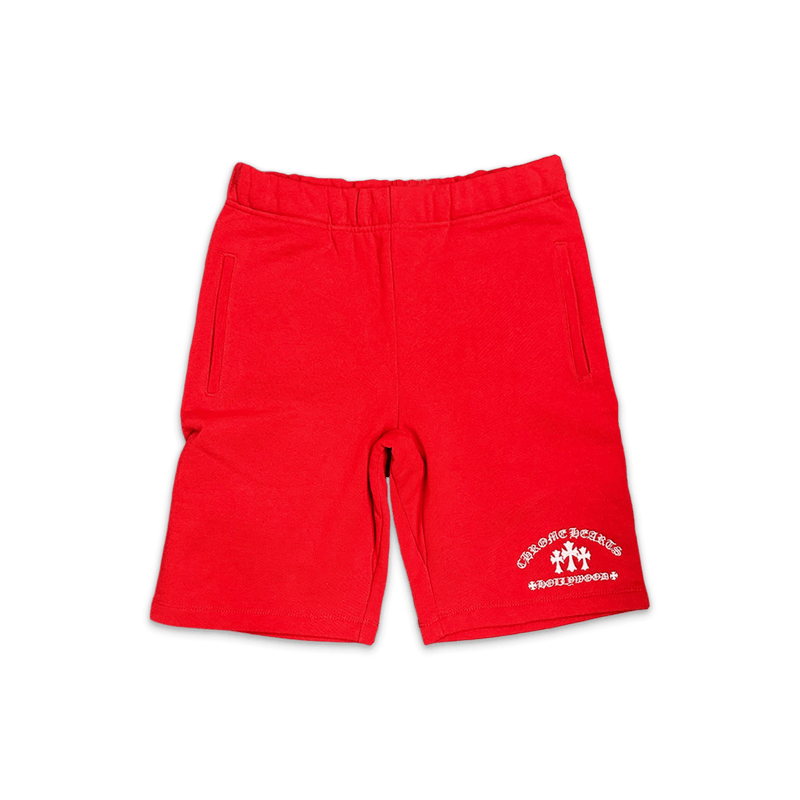 Chrome Hearts Hollywood Cross Shorts Red