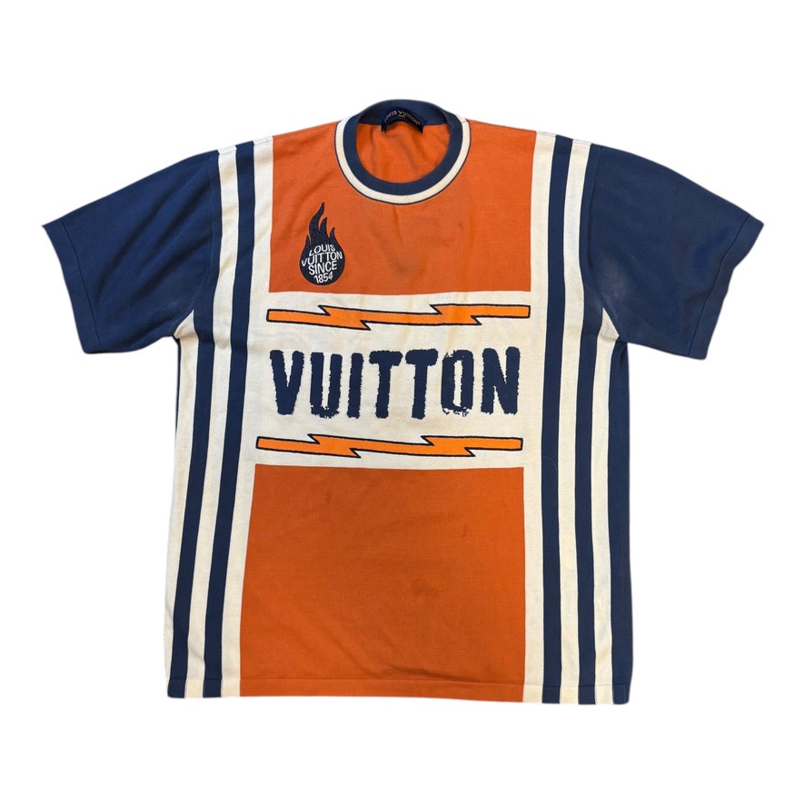 Louis Vuitton Intarsia Knitted Tee Orange Blue