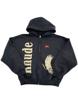 Rhude Eagle Pass Zip Up Hoodie Navy