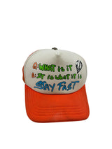 Chrome Hearts Matty Boy Sex Records It Is What It Is Trucker Hat Orange/White