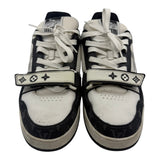 Louis Vuitton Trainer Low Velcro Strap Black Monogram Denim