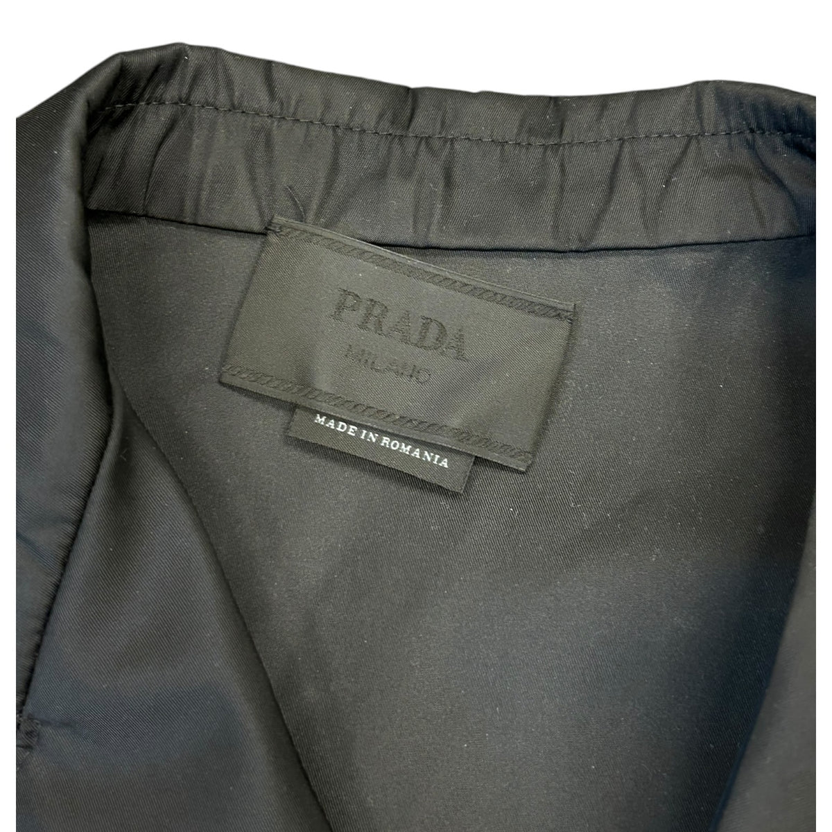 Prada Short Sleeve Nylon Shirt Black