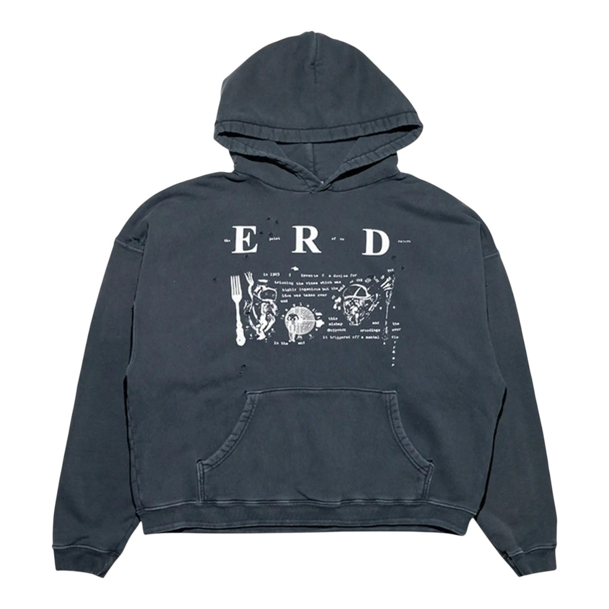 ERD My Role In The War Hoodie Charcoal