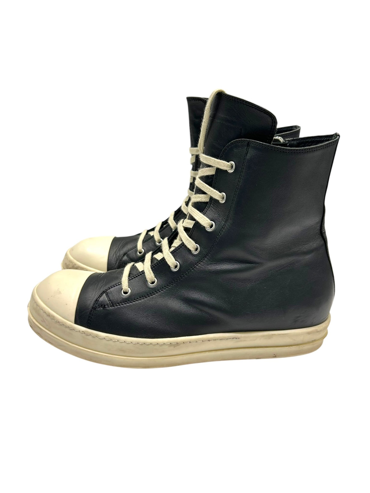 Rick Owens Ramone Leather High Top Sneaker