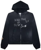 Paly Birdman Of Silver Lake Zip Up Hoodie Black