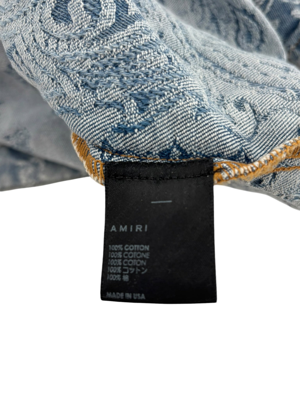 Amiri Denim Button Shirt Blue