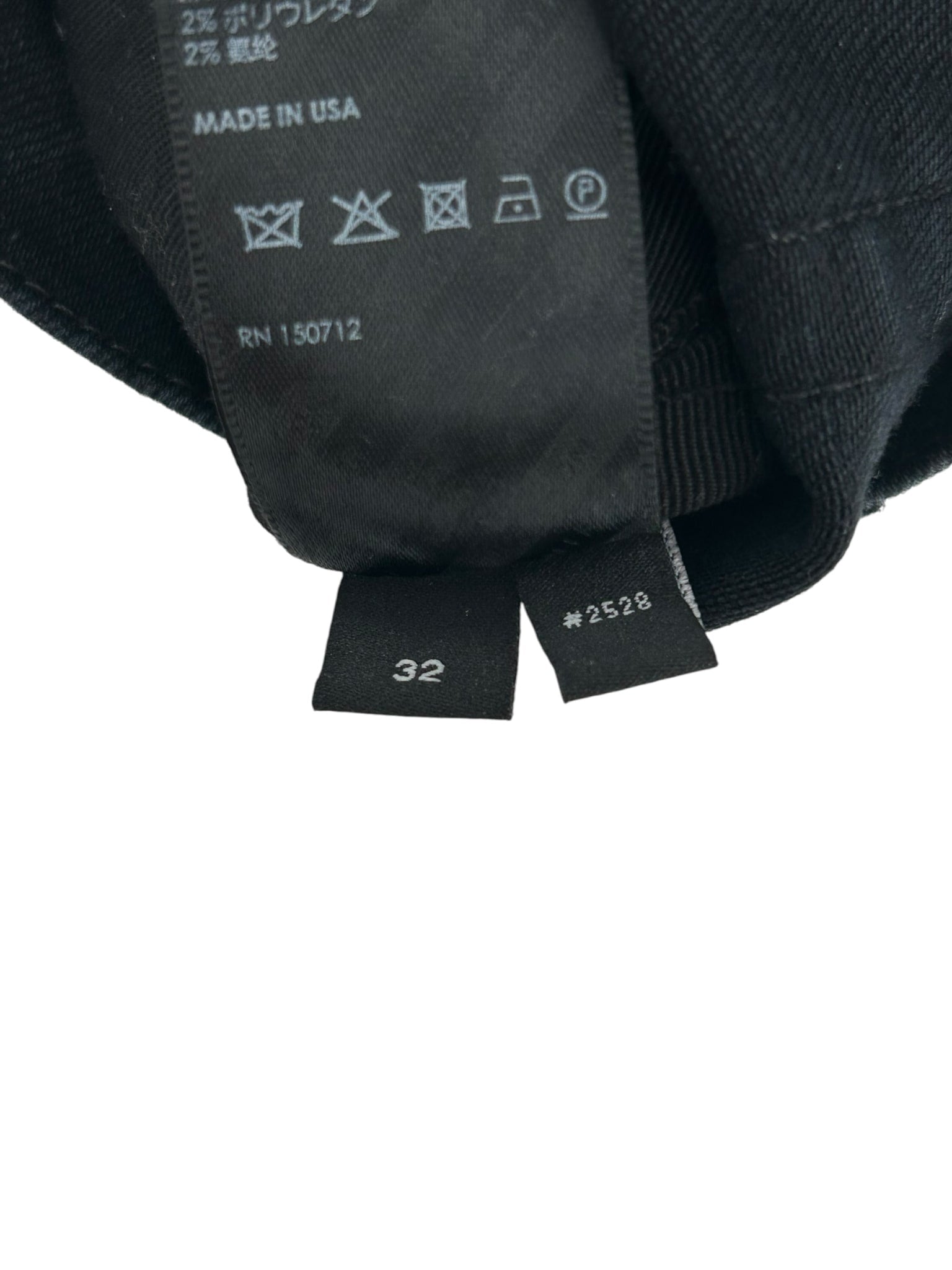 Amiri Black MX1 Flannel Ribbed Denim Black