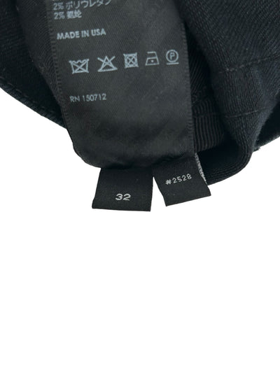 Amiri Black MX1 Flannel Ribbed Denim Black