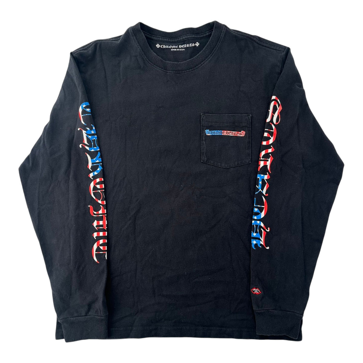 Chrome Hearts Matty Boy USA Flag Long Sleeve Black