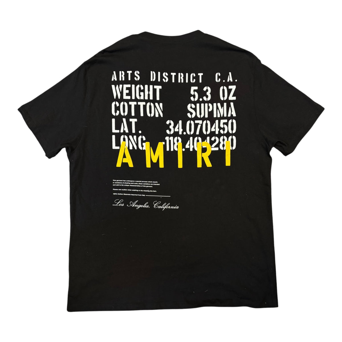 Amiri Military Specs Stencil Tee Black
