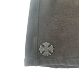 Chrome Hearts Cross Patched Vertical Logo Sweat Shorts Black
