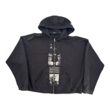 ERD Artist Defends Baggy Assemblage Zip Hoodie Faded Black