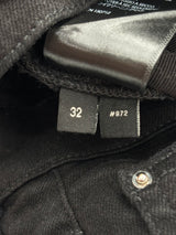 Amiri Mx1 Paisley Ribbed Denim Black