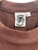 Saint Vanity Logo Tee Brown Pink