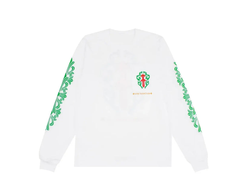 Chrome Hearts Los Angeles Exclusive Christmas Pocket Long-Sleeve White
