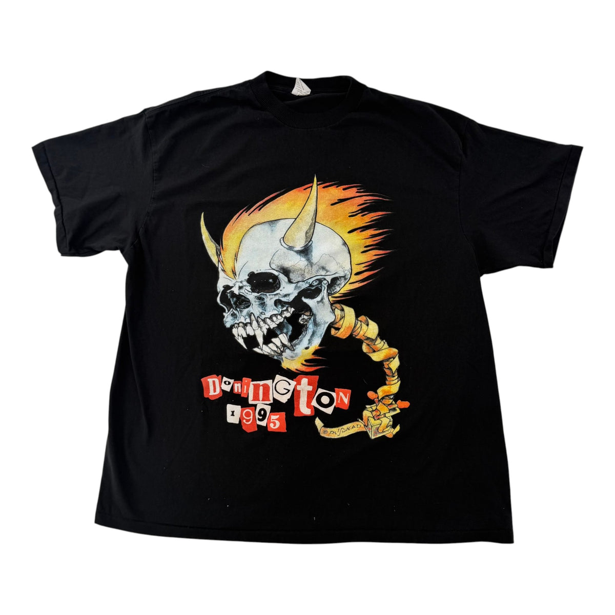 Vintage Metallica 1995 Donnington One Day Tour Tee Black