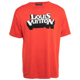 Louis Vuitton Graphic Print Logo Shirt Red White