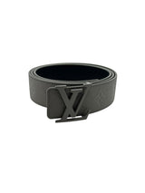 Louis Vuitton Grey Embossed Monogram Belt