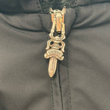 Chrome Hearts Faux Fur Lined Triple Cross Patch Jacket