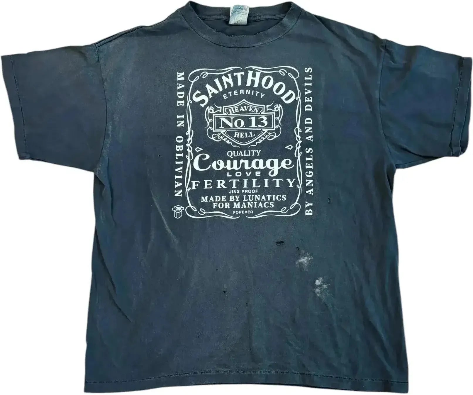 Saint Michael Sainthood Tee "Grey" - Lightly Worn