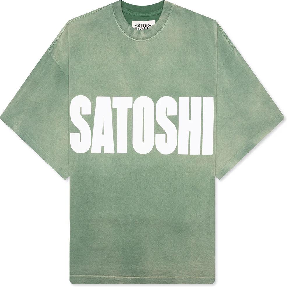 Satoshi Nakamoto Impact Logo Oversized Tee Green