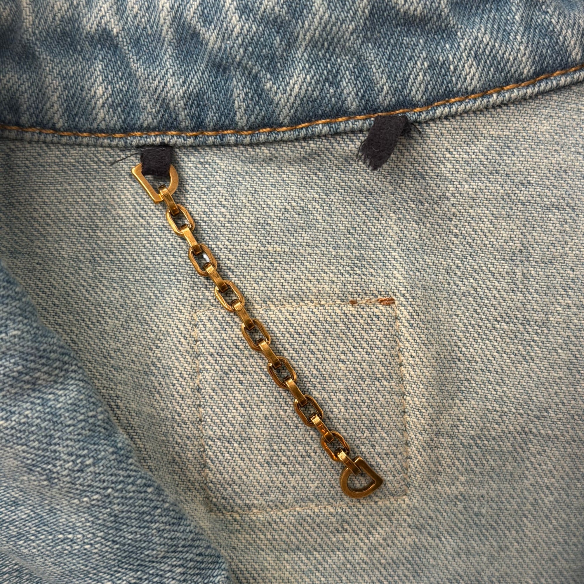 Louis Vuitton Short Sleeved Denim Shirt Blue