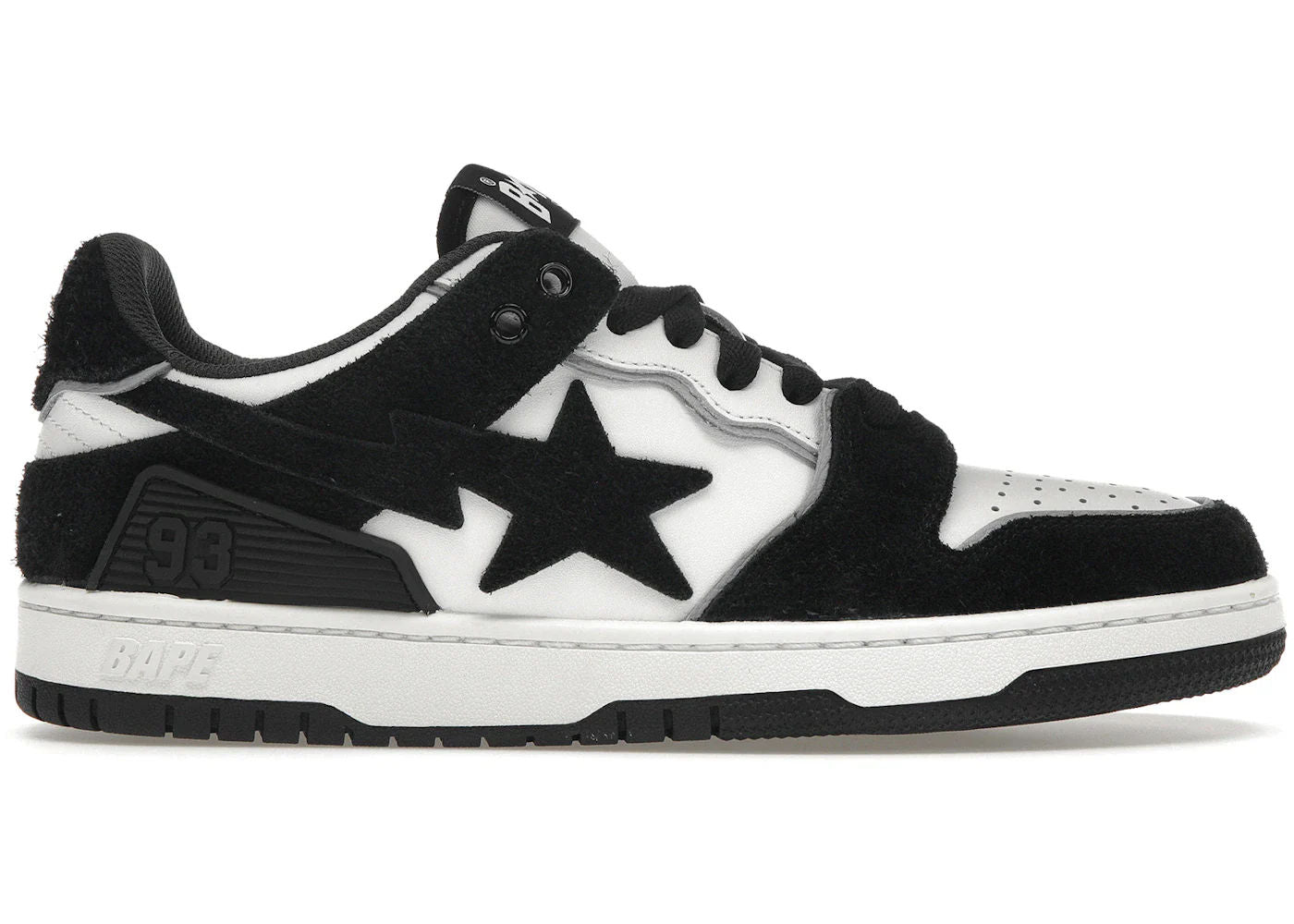 A Bathing Ape Bape SK8 Sta Black Suede Sneaker