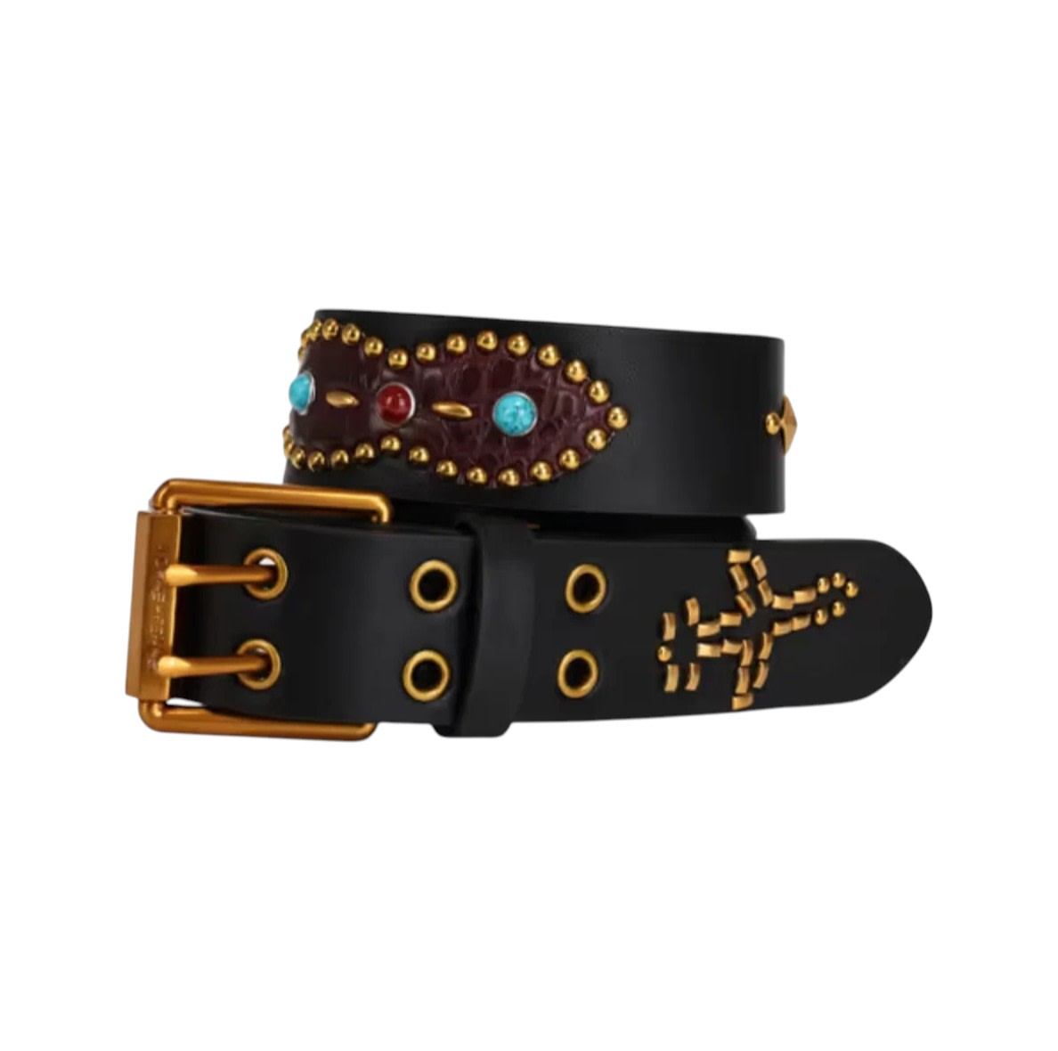 Homme + Femme Passport Belt Black and Brown