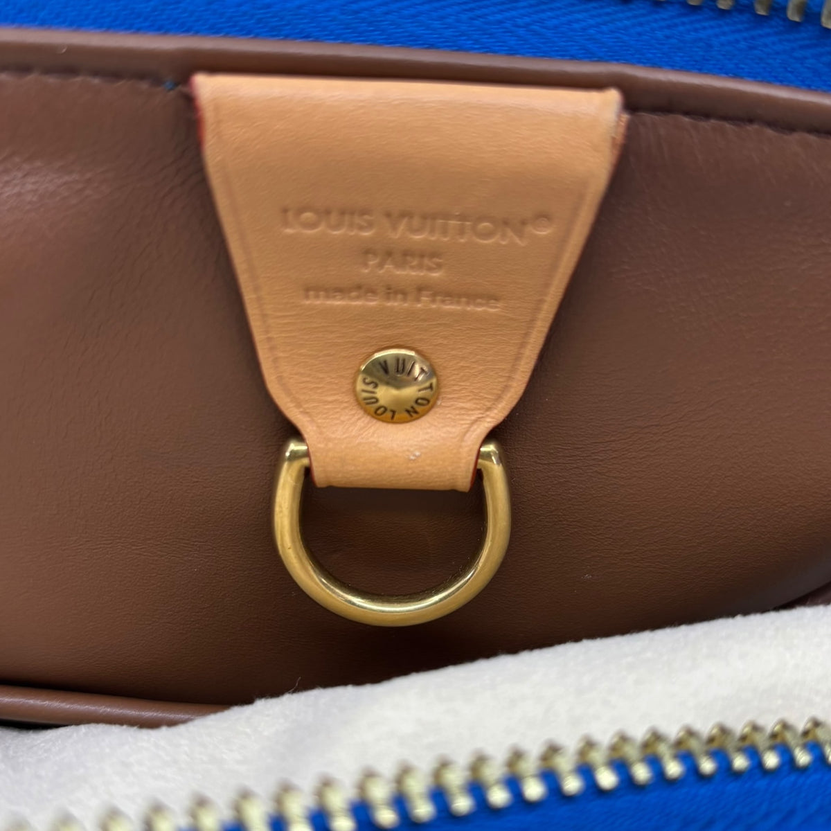 Louis Vuitton Speedy P9 Bandoulière 40 Monogram Leather Blue