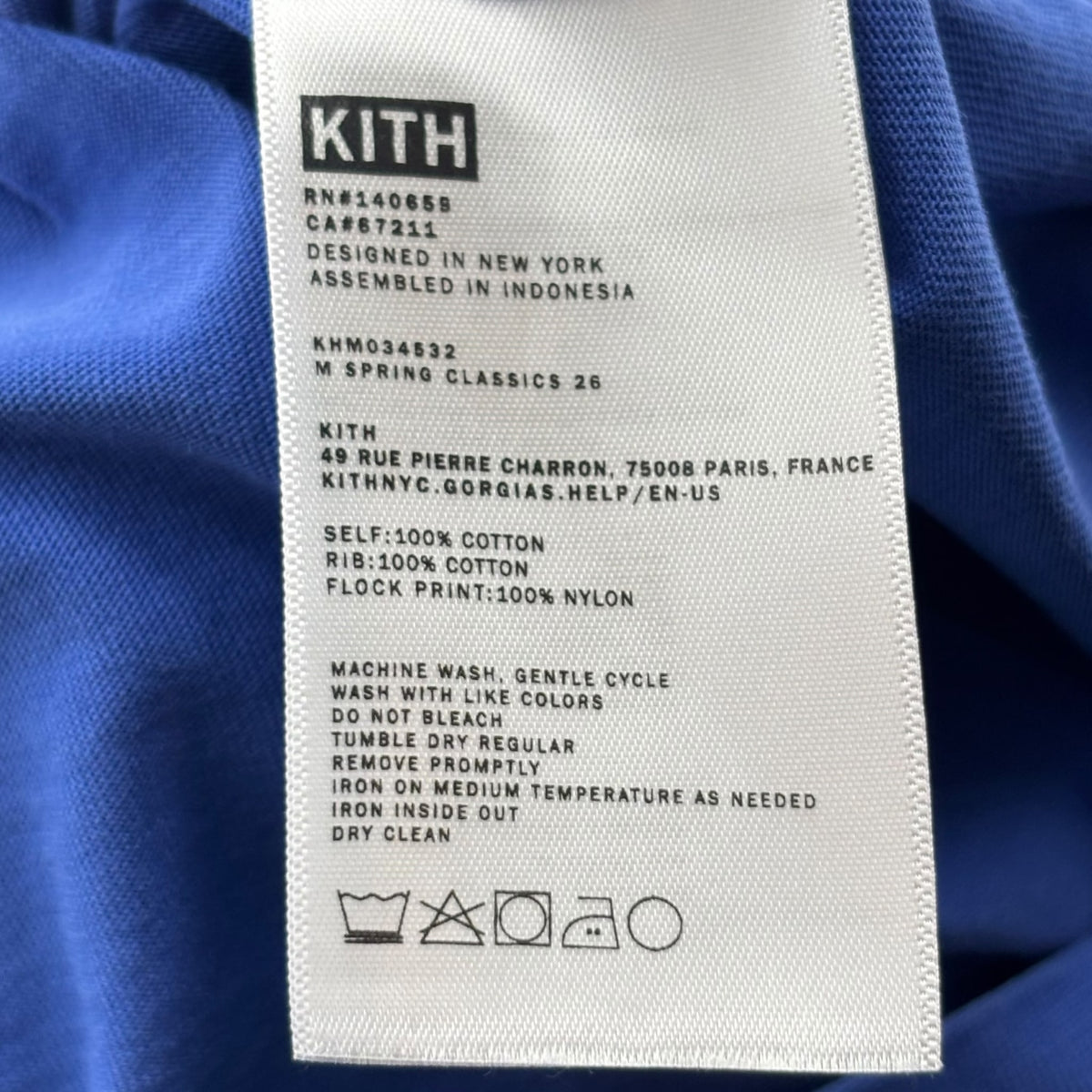 Kith Logo Tee Blue