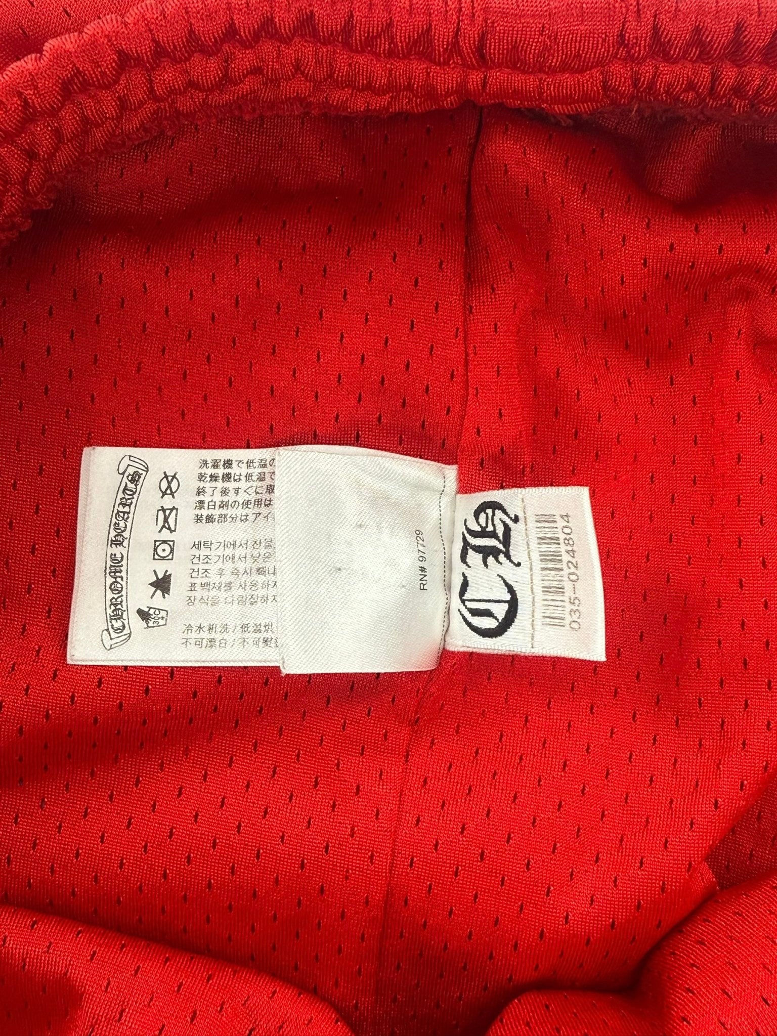 Chrome Hearts Matty Boy Mesh Varsity Pants Red