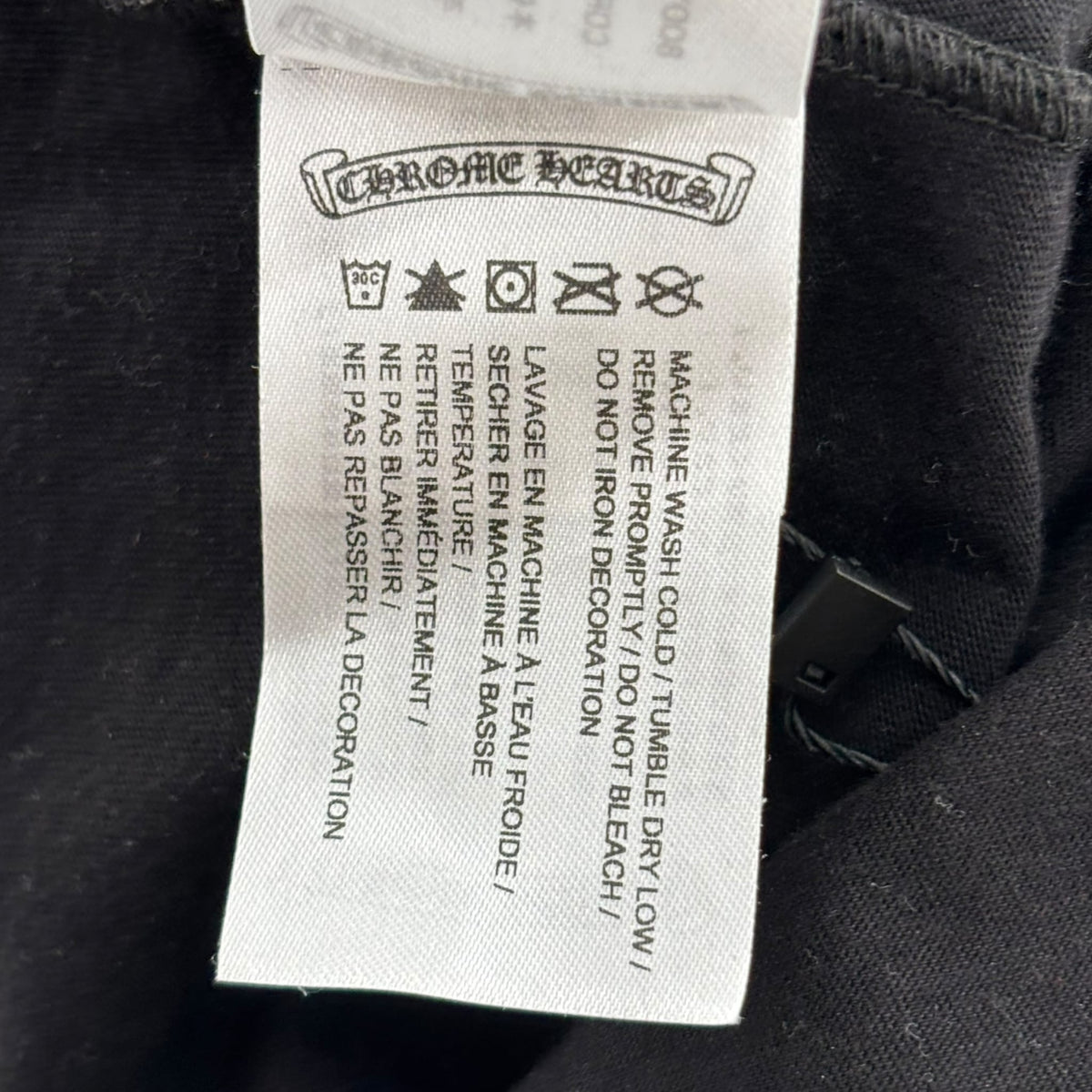Chrome Hearts 1988 Neck Logo Long Sleeve T-shirt Black/Blue