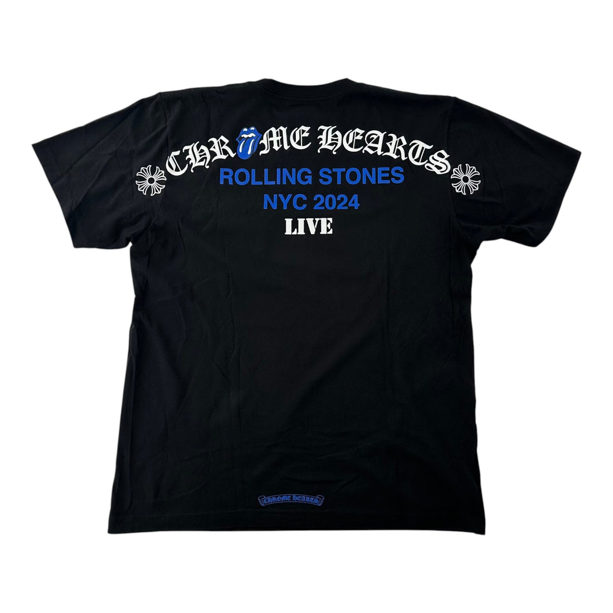 Chrome Hearts x The Rolling Stones NYC 2024 LIVE Pocket Tee Black