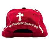 Chrome Hearts Cross Patch Baseball Hat Red