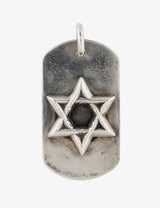 Chrome Hearts Star of David Dog Tag Necklace