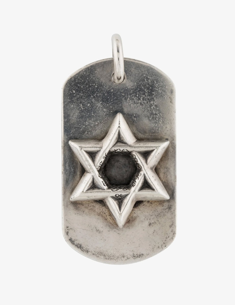 Chrome Hearts Star of David Dog Tag Necklace