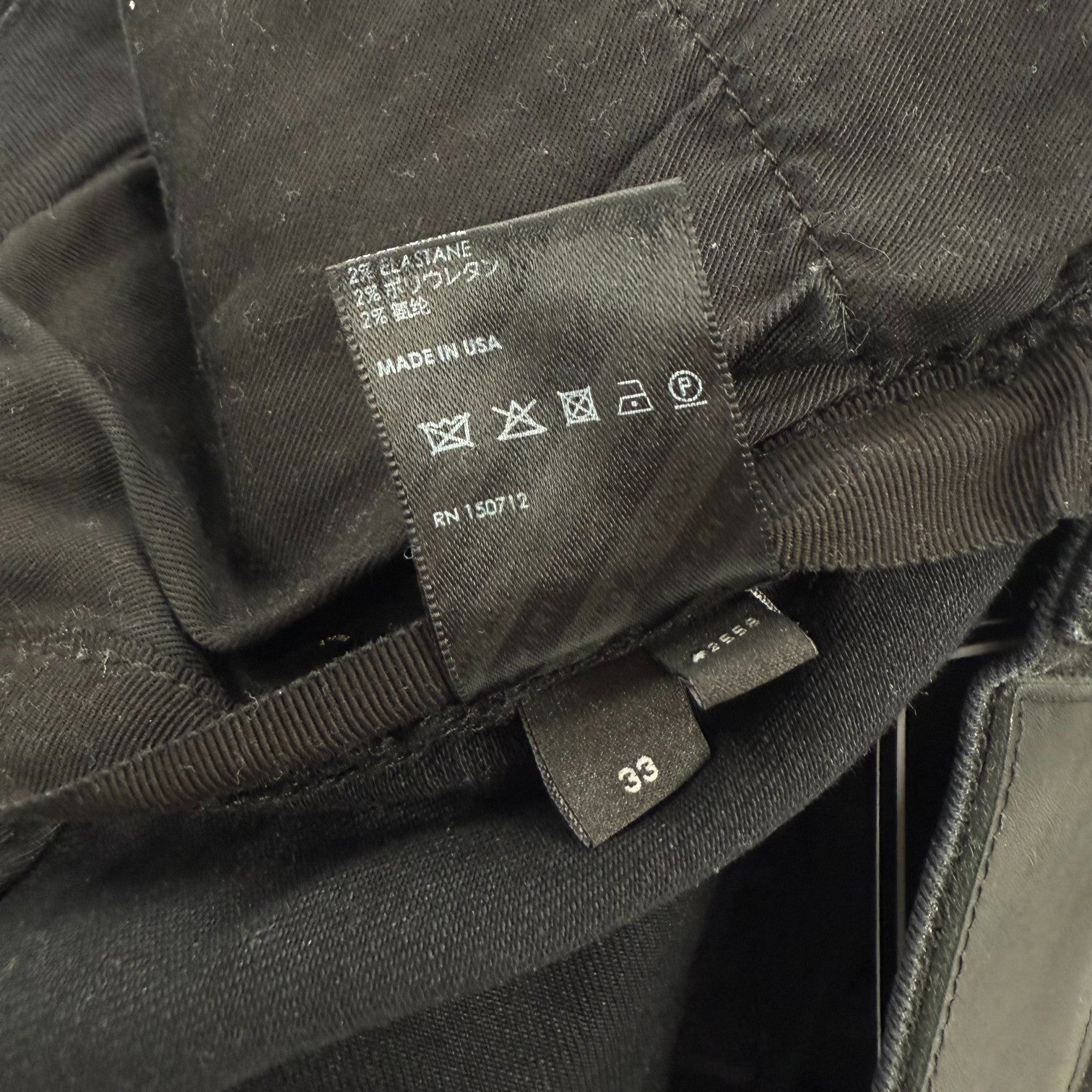 Amiri Paint Drip Logo Jeans &quot;Black&quot; - Lightly Worn