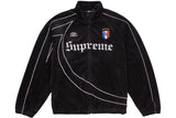 Supreme Umbro Velour Track Jacket Black