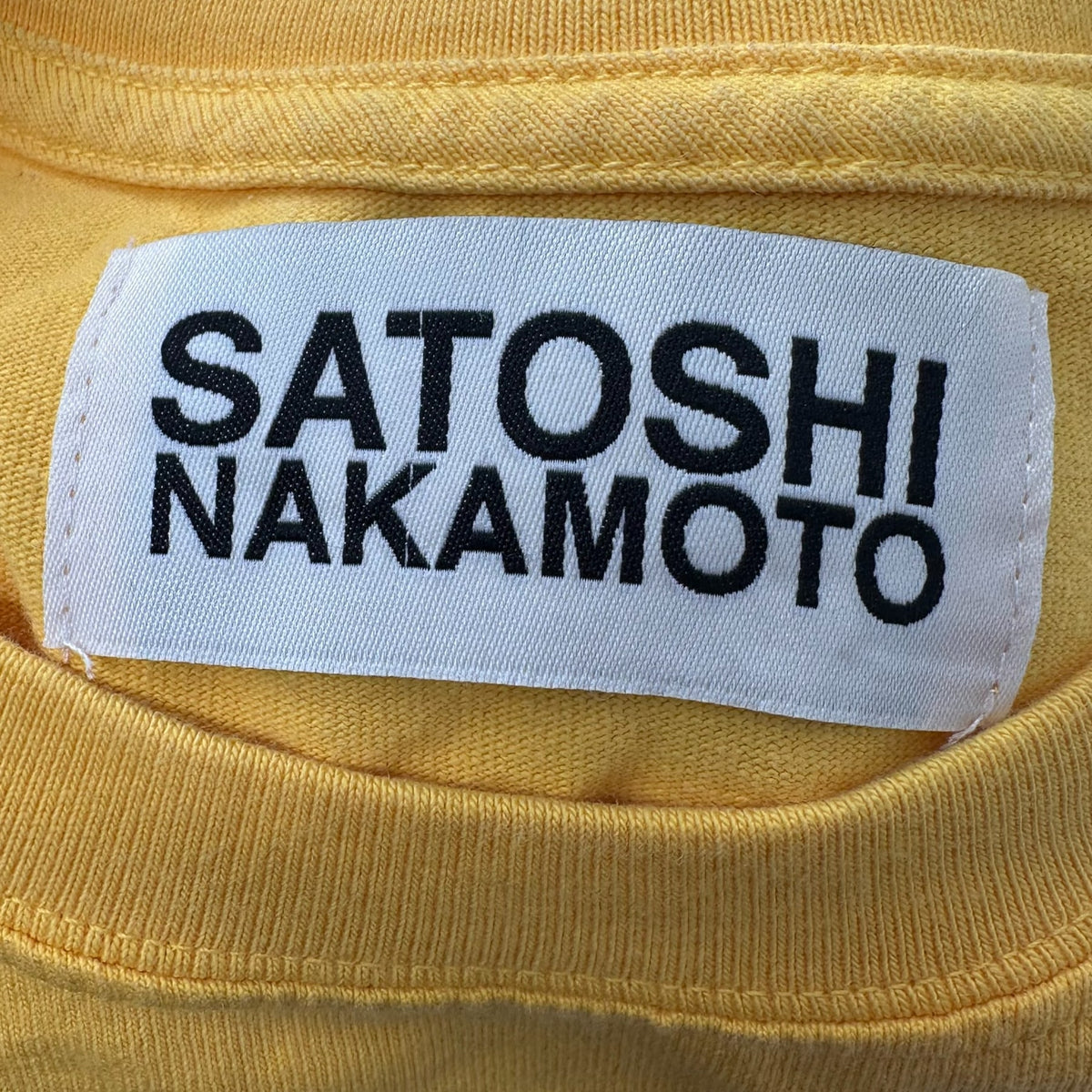 Satoshi Nakamoto Sunglass Girl Tee Yellow