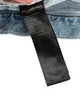 Balenciaga Denim Size Sticker Baggy Jeans