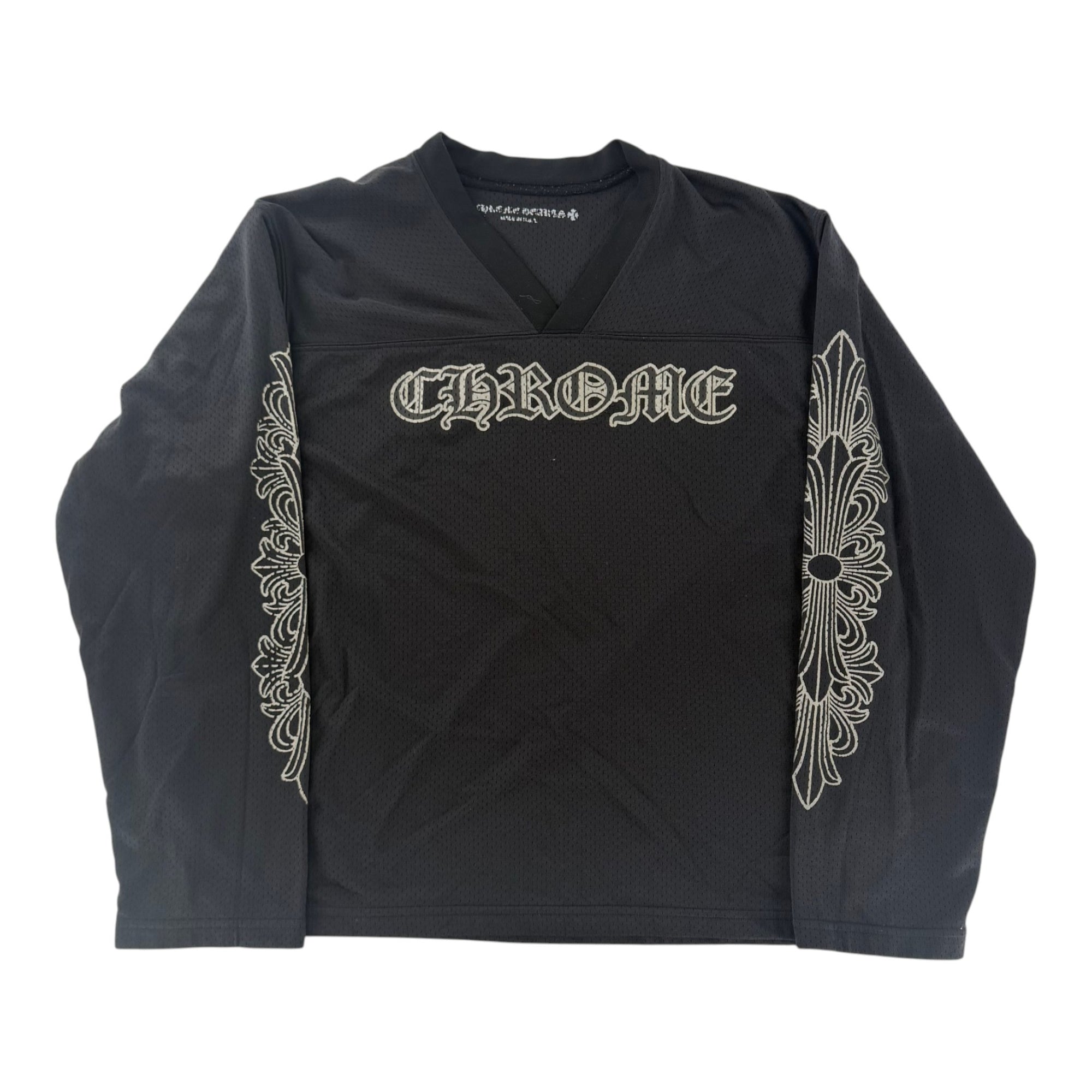 Chrome Hearts Mesh Stadium Longsleeve Jersey Black