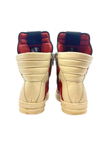 Rick Owens Geobasket Jumbo Lace High Carnelian Milk No Insole
