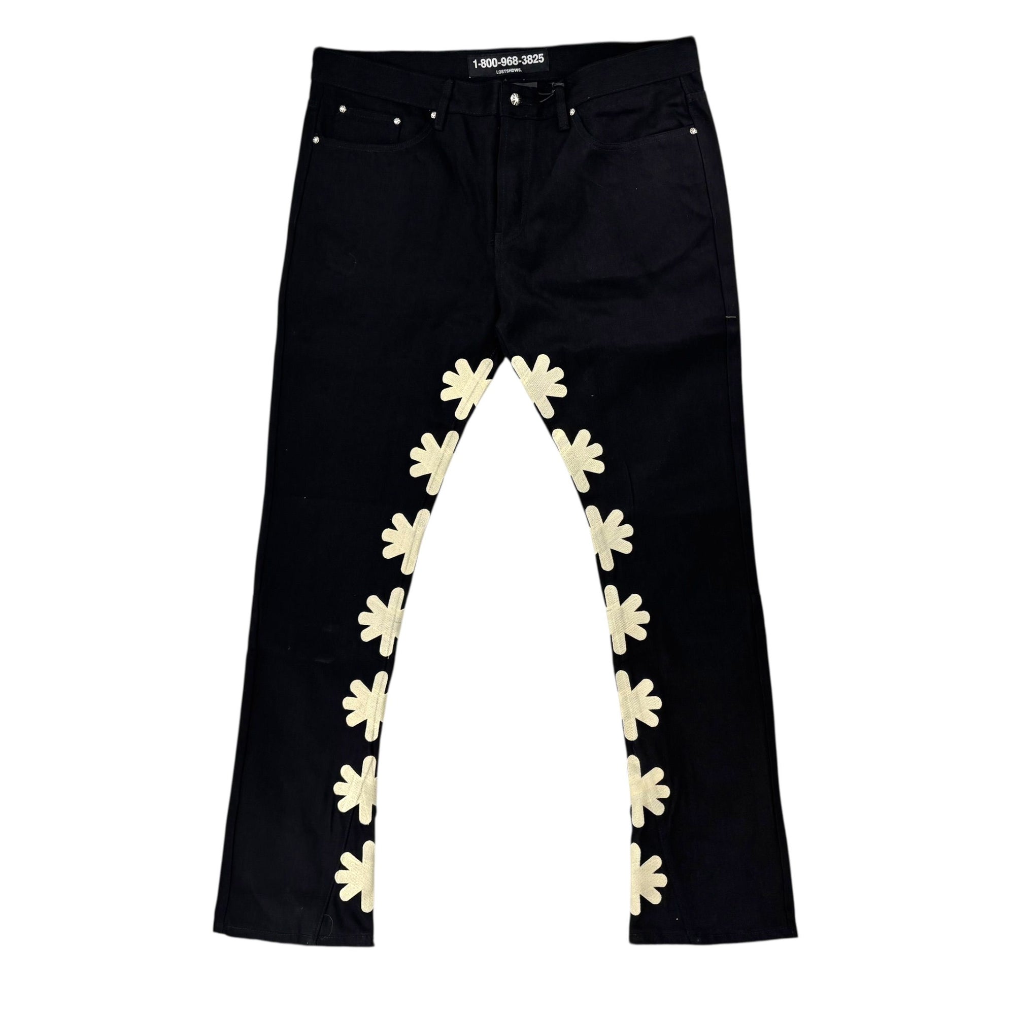 Lost Shdws Black Denim Cream