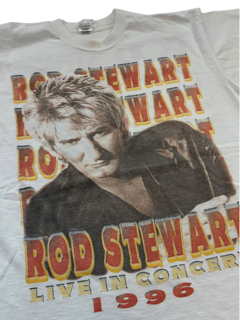 ROD STEWART 1996 Tour White Tee