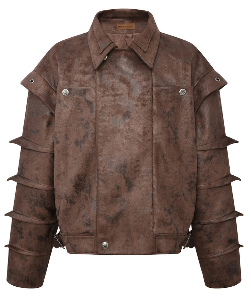 Birth Of Royal Child Suede Armor Jacket "Brown"
