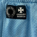Chrome Hearts Sports Mesh Varsity Shorts Blue